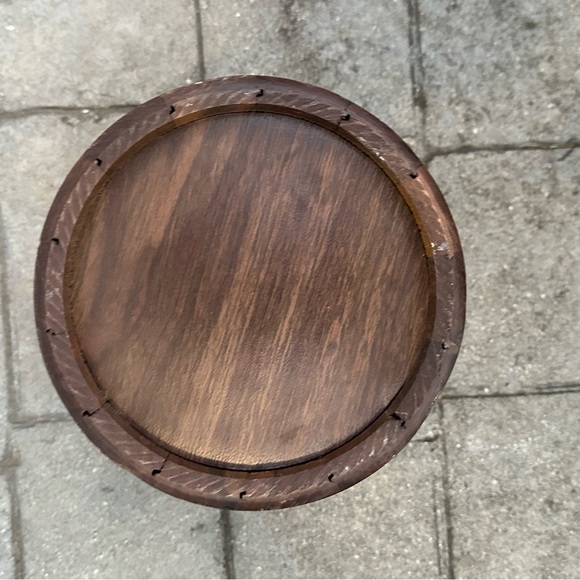 Mid Century Modern Walnut Wooden Ice Bucket - Picture 9 of 11